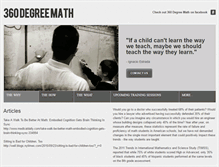 Tablet Screenshot of 360degreemath.com